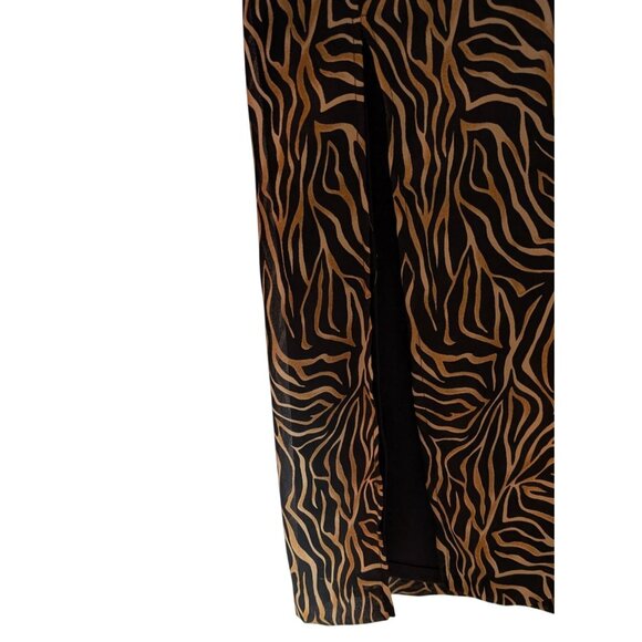 Vintage Zebra Print Sleeveless Maxi Dress Womens Size 14 by MSK Made in USA - Picture 6 of 6